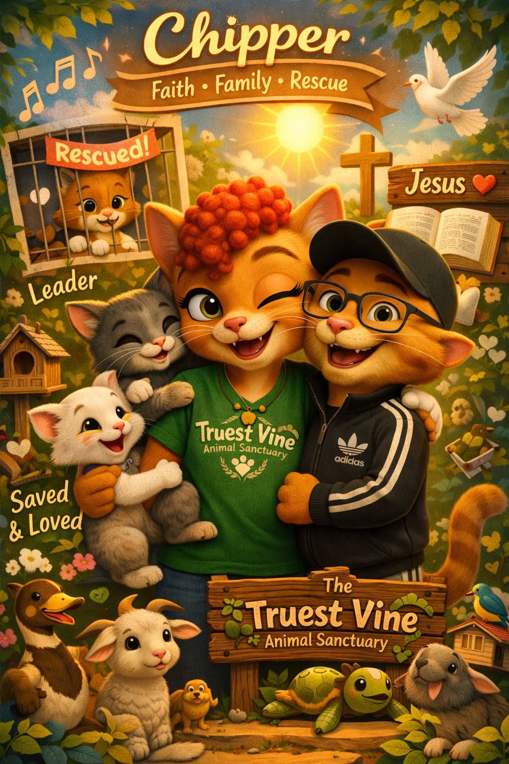 Truest Vine Animal Sanctuary, the faith and rescue world of Chipper the Cat